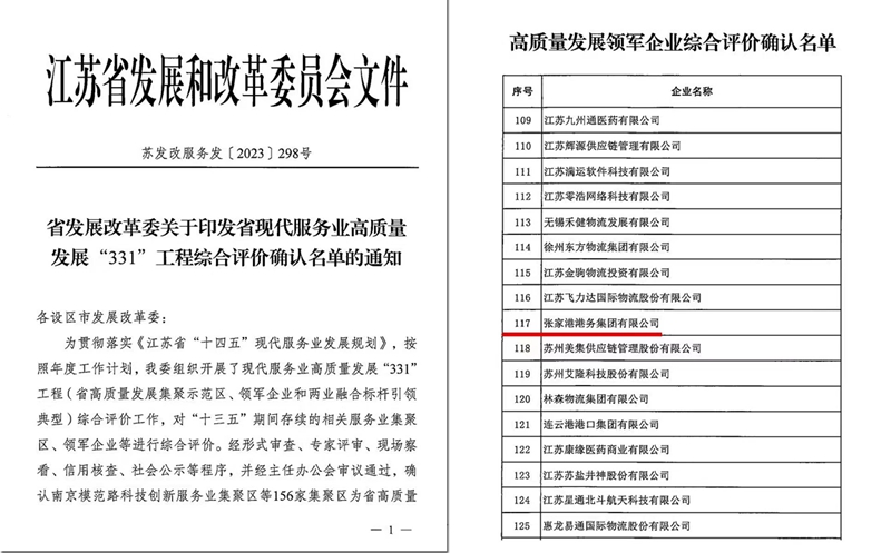 喜报！苏州港张家港港务集团获评...